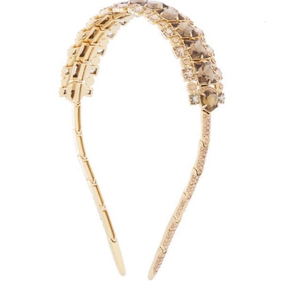 Henri Bendel Swarovski Crystals Pave Socialite Cluster Headband